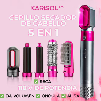 Cepillo Alisador Secador 5 En 1 - Cepillo Karisol™