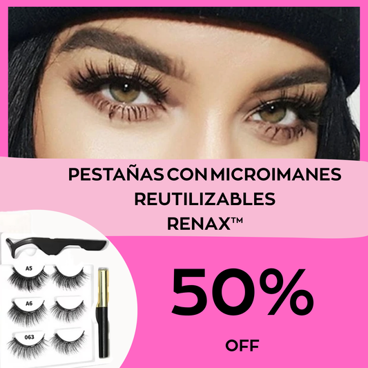 Pestañas con microimanes reutilizables y a prueba de agua - Renax™