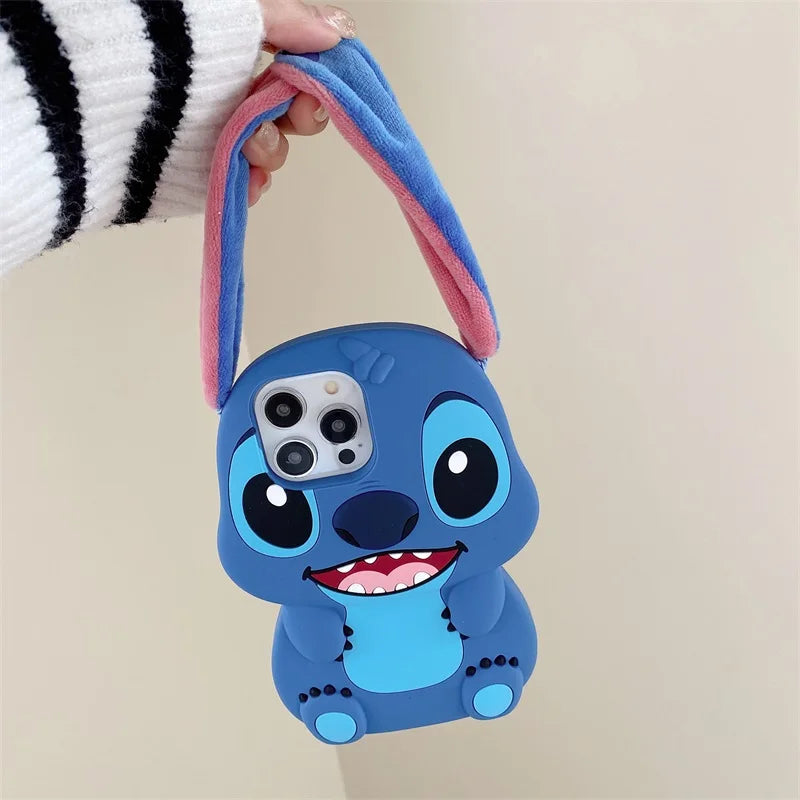 Carcasa Stitch con orejas de peluche